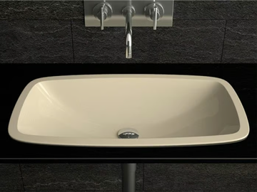 OPEN - Inset rectangular washbasin by Glass Design - view 2